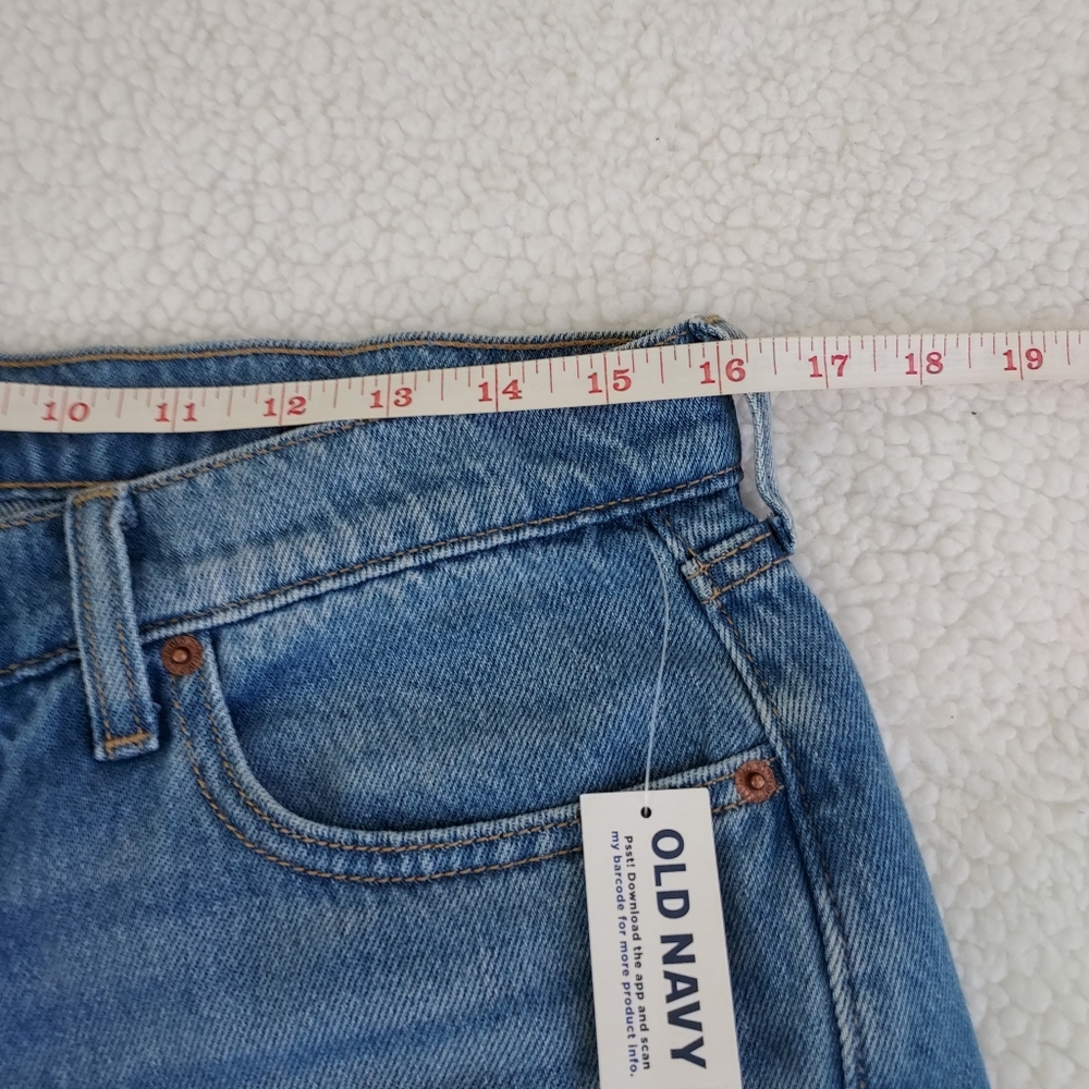 Old Navy Mid-rise Agnes Baggy Loose Medium wash Size 10 Blue Denim Jeans NWT - Picture 6 of 11